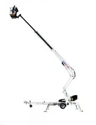 Trailer mounted boom lifts, 18m
