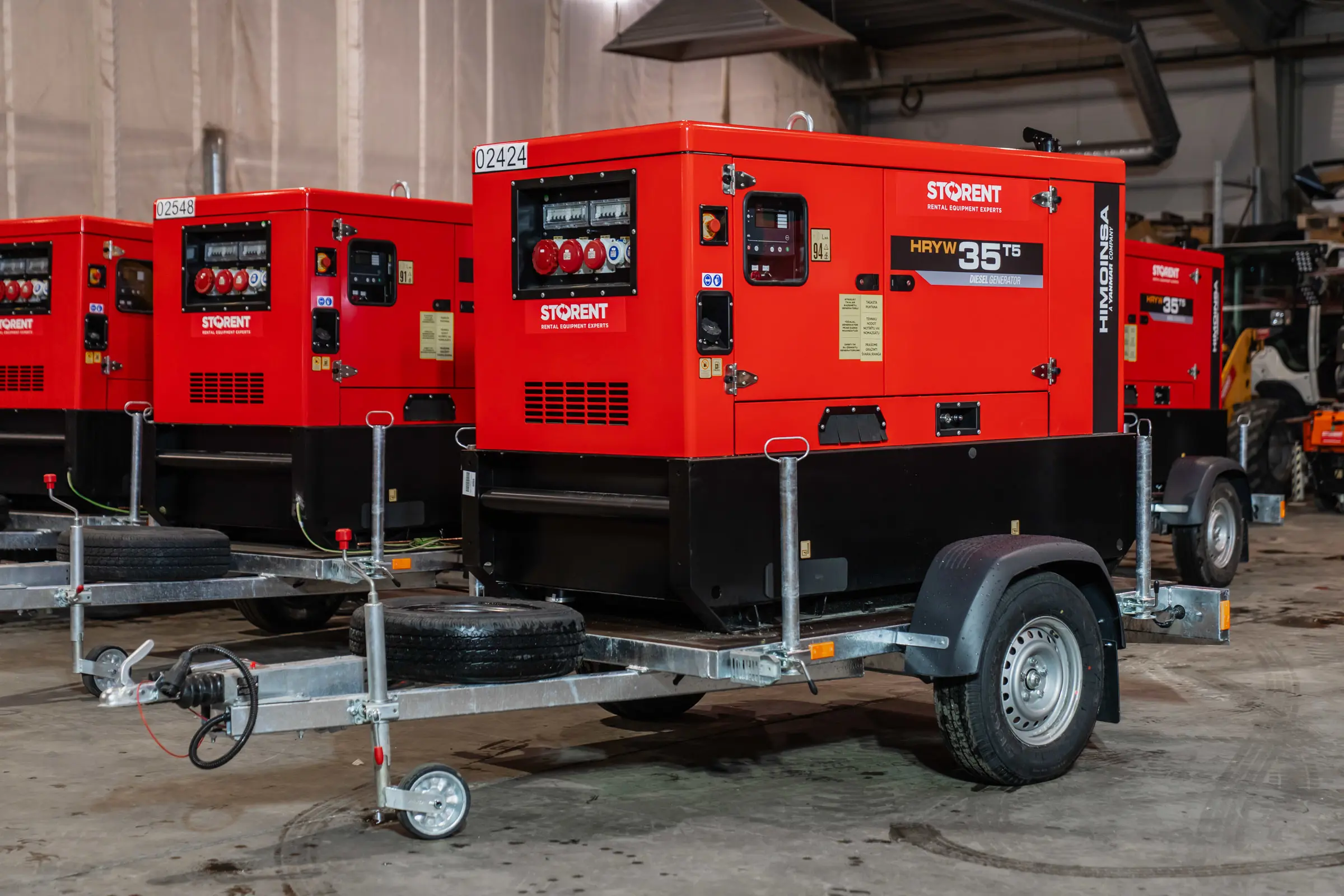 Generator, diesel - semitrailer, 24kW