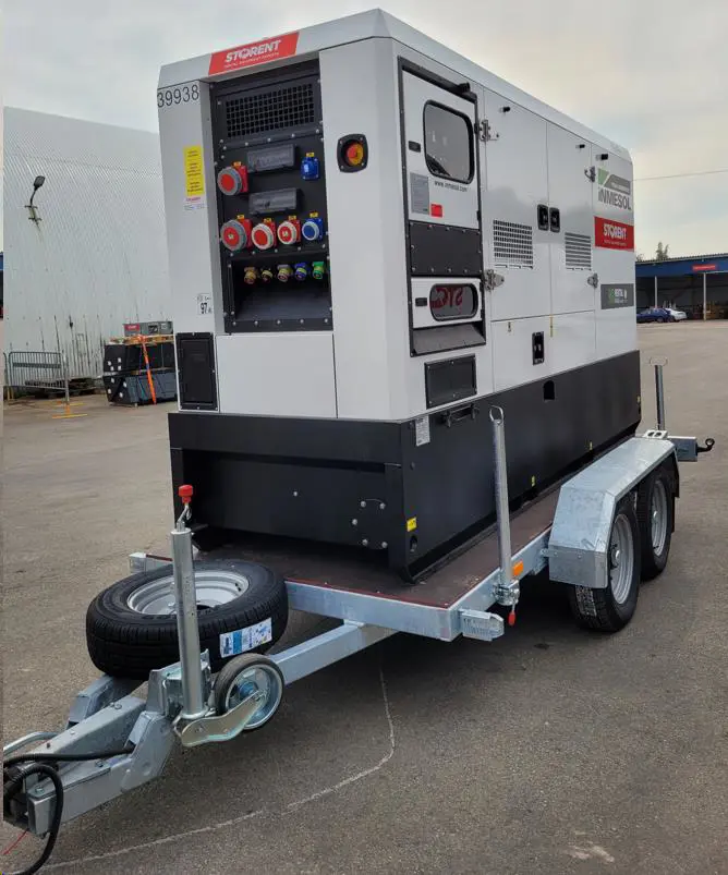 Generator, diesel - semitrailer, 130kW
