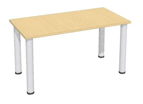 Tubular steel table (80x160x75)