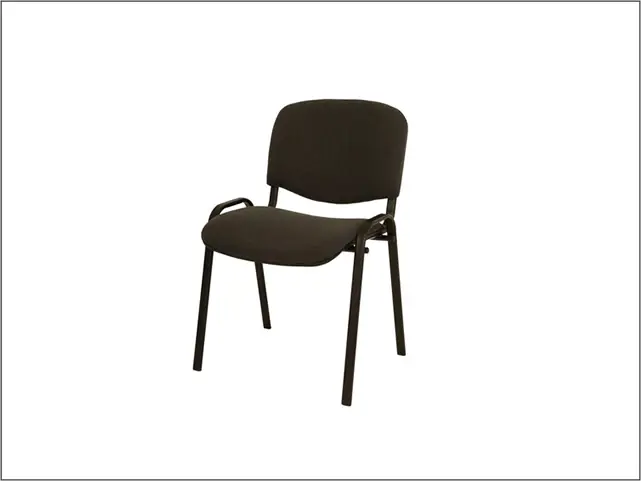 Padded chair (Steel frame, stackable)