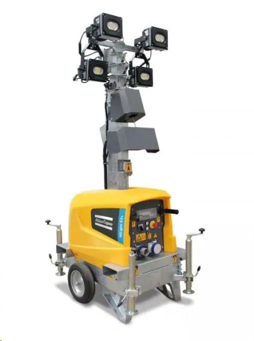 Light tower  4 X 160W LED, 7m