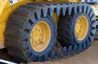 Set of rubber tracks for compact loaders 2 compl.