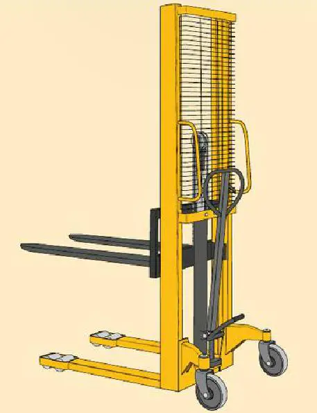 Hydraulic stacker, 1t, 1,5m