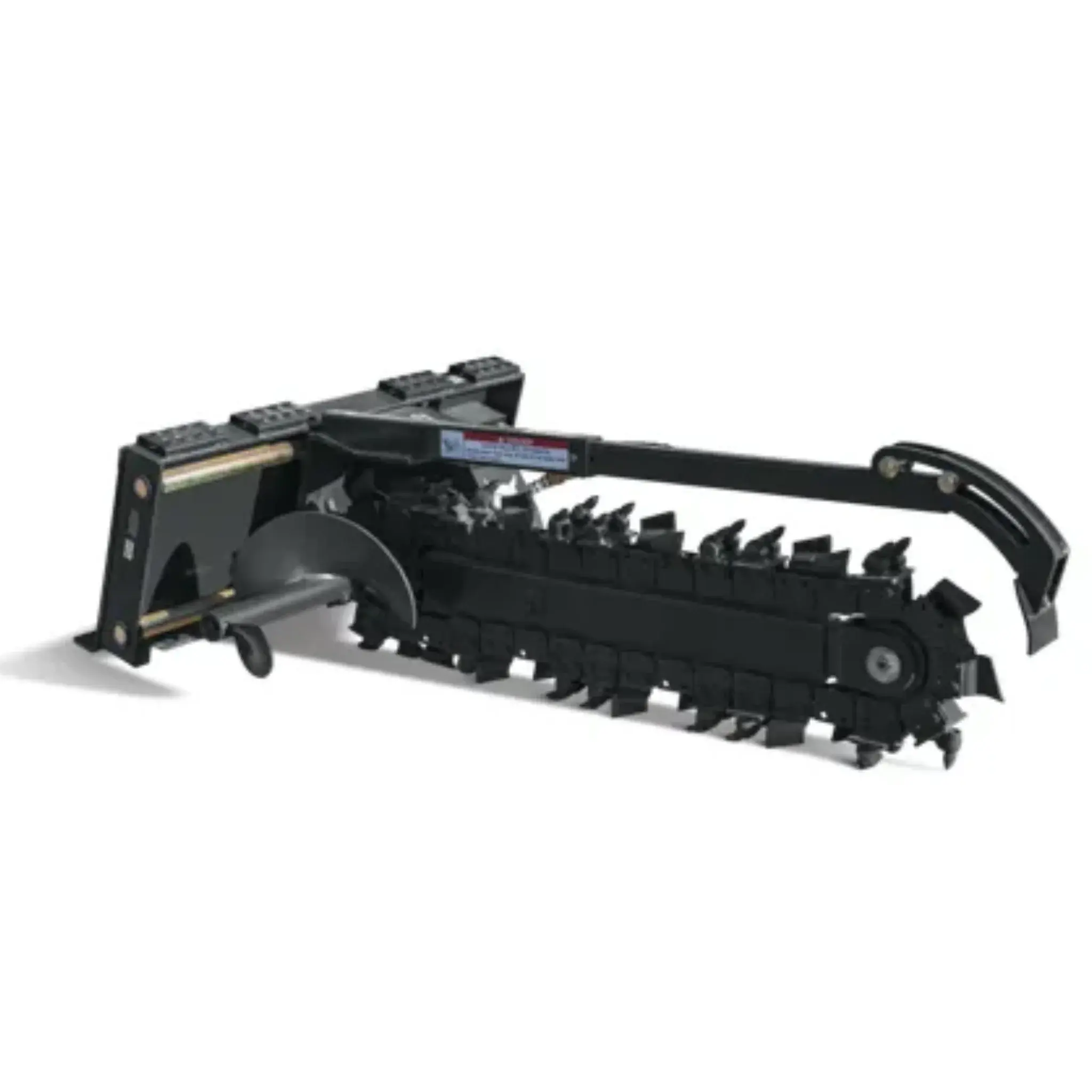 Trencher attachments for compact loader