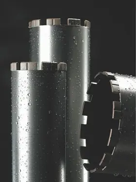 Diamond core drill bits, d=200-209mm
