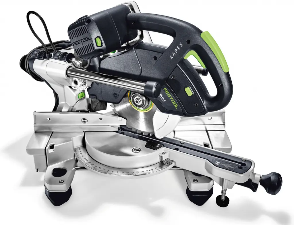 Sliding compound mitre saw, 45°, D-216mm, 230V