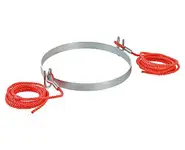 Deflector ring for rubbish chutes