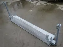 GEDA Landing Level Safety Gate "Comfort" - crossbeam with safety toe board (New type - with spring)