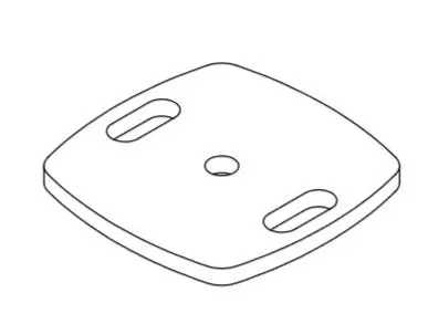 Geda counter-weight 25kg, roof platform holder