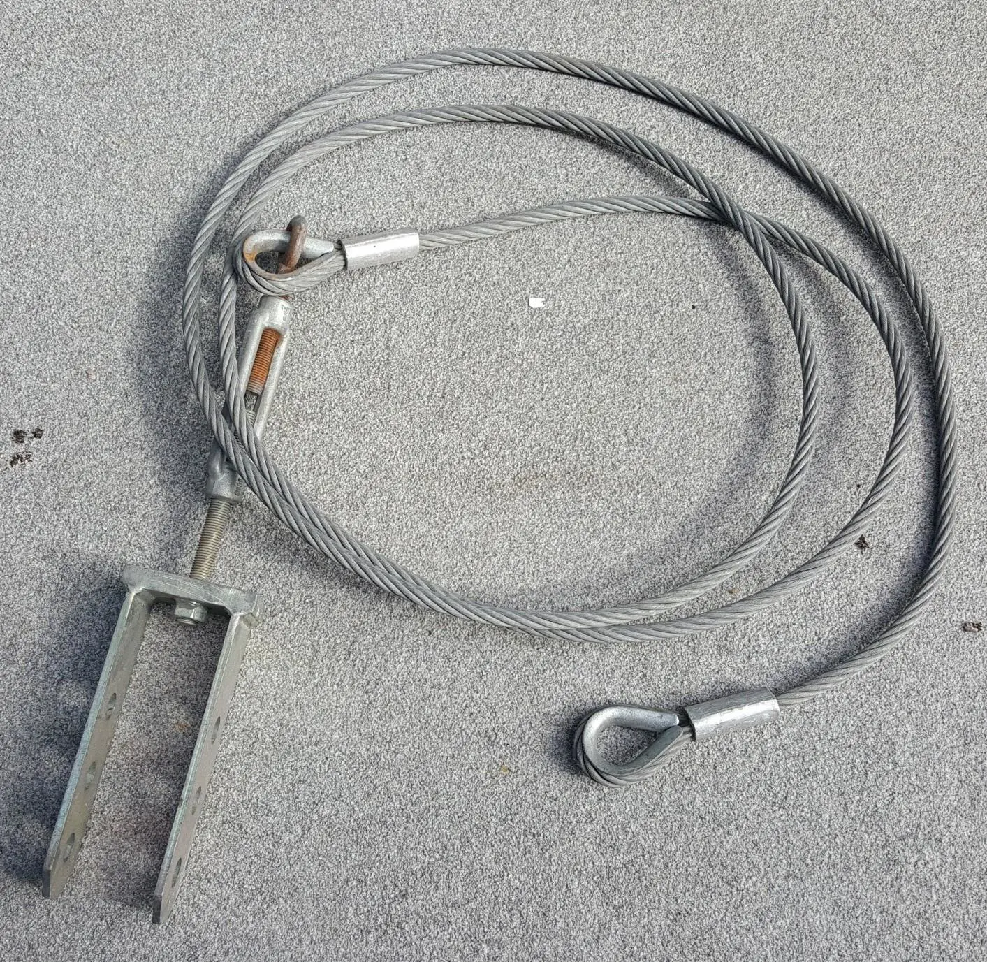 Geda bracing rope, roof platform holder