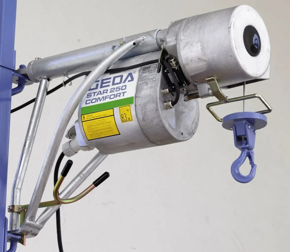 Hoist with rope GEDA STAR 250 Comfort, 250 kg; set with console