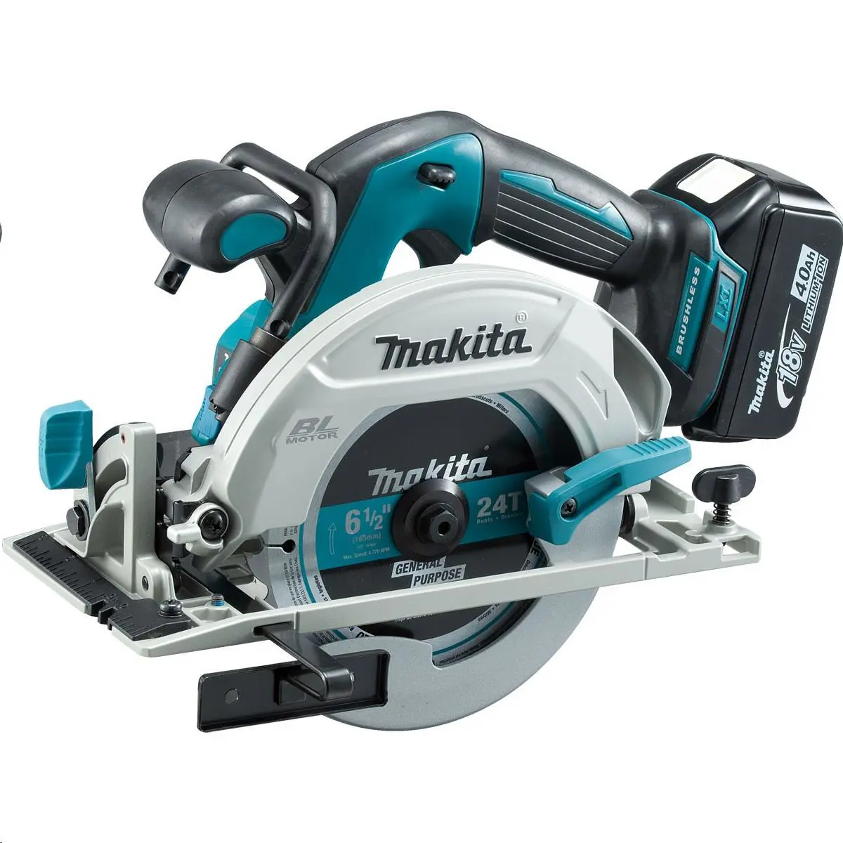 Circular saw, 18V, d-190mm (charger, two batteries), wood