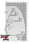 Rough-terrain articulating boom (diesel, 4 WD), 12m