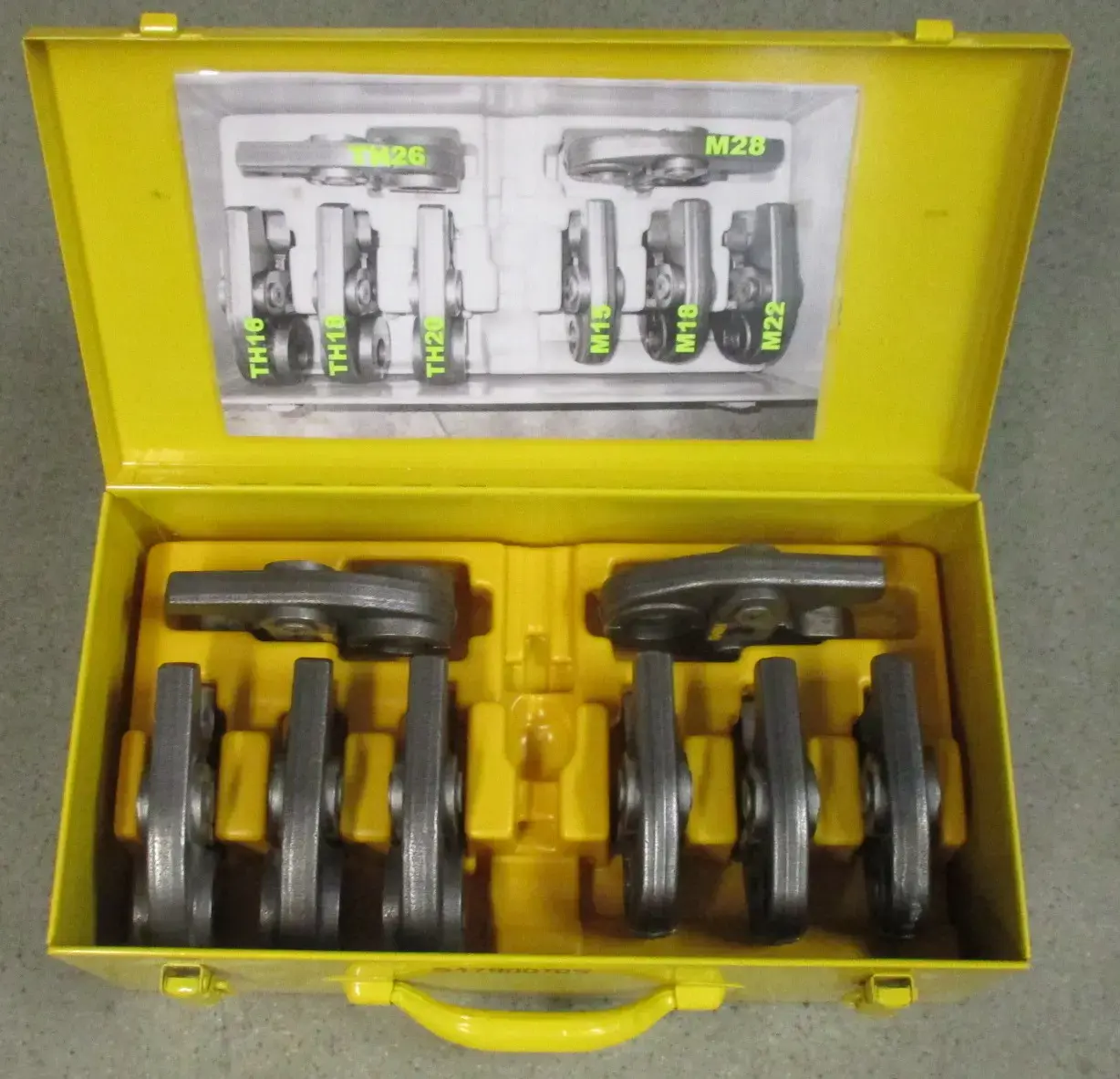 Radial press for pipe fittings, 230V, 110mm