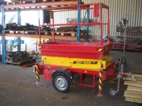 Scissor trailer (230V), 6,5m