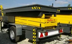 Scissor trailer (230V), 9m