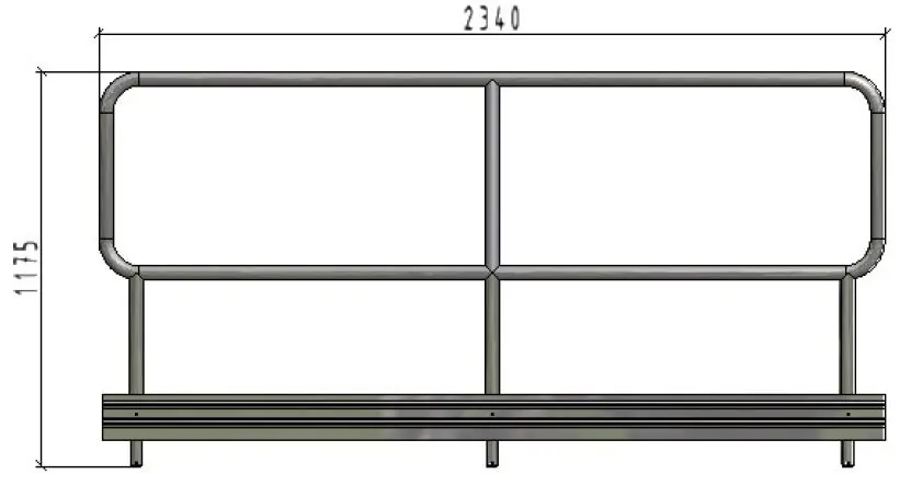 Landing barrier 2440 heavyduty