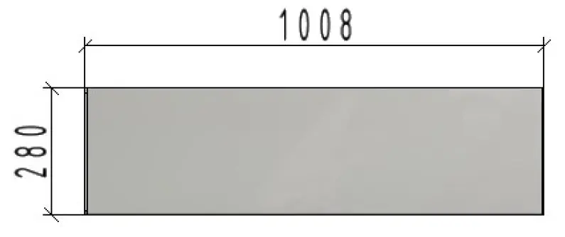 Additional step, 0.28 x 1.008m