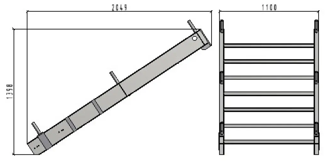 Stairs module 1100 bottom