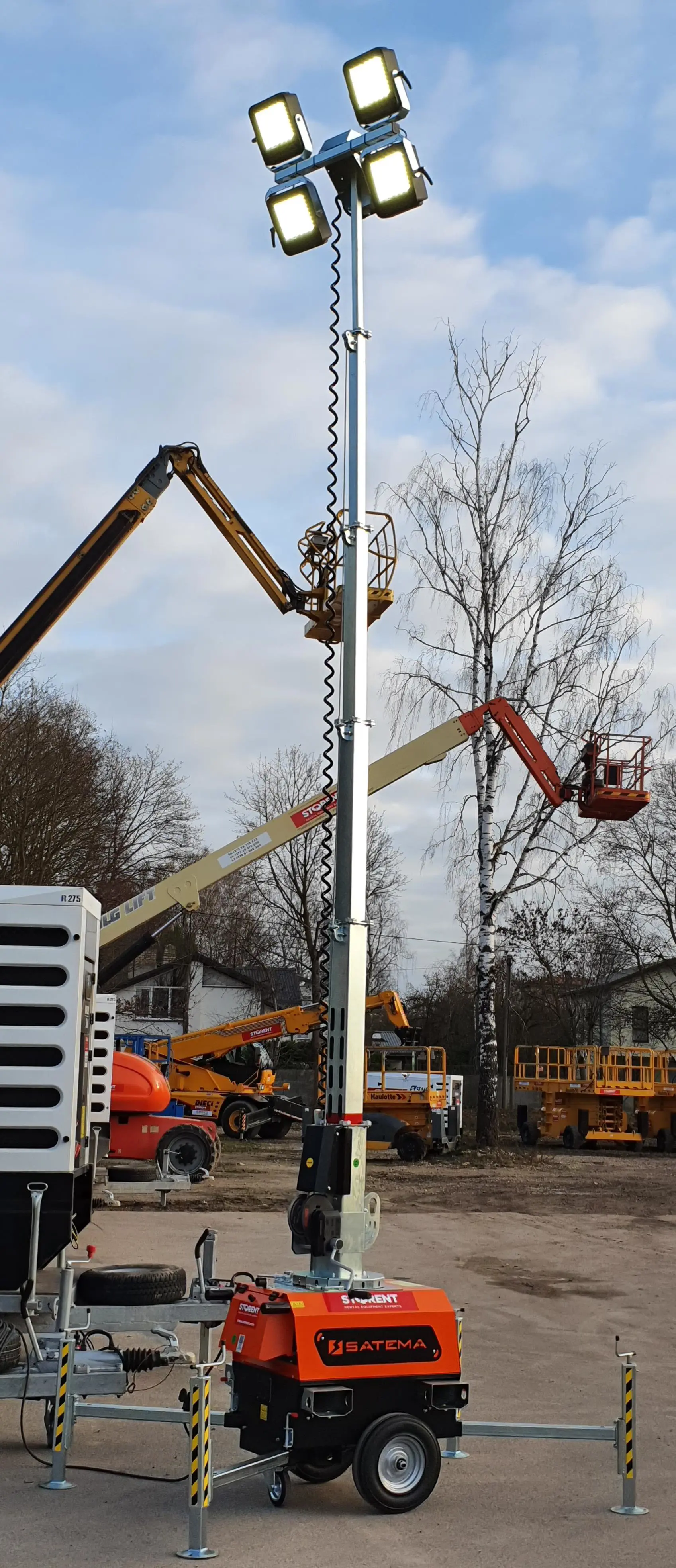 Light tower  4 X 230W LED, 7m