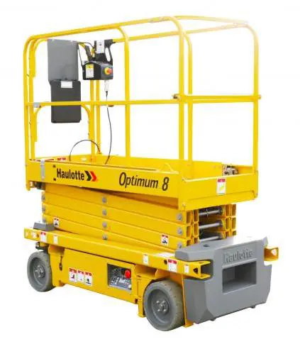 Electric scissor lift (battery, 2 WD), 8m