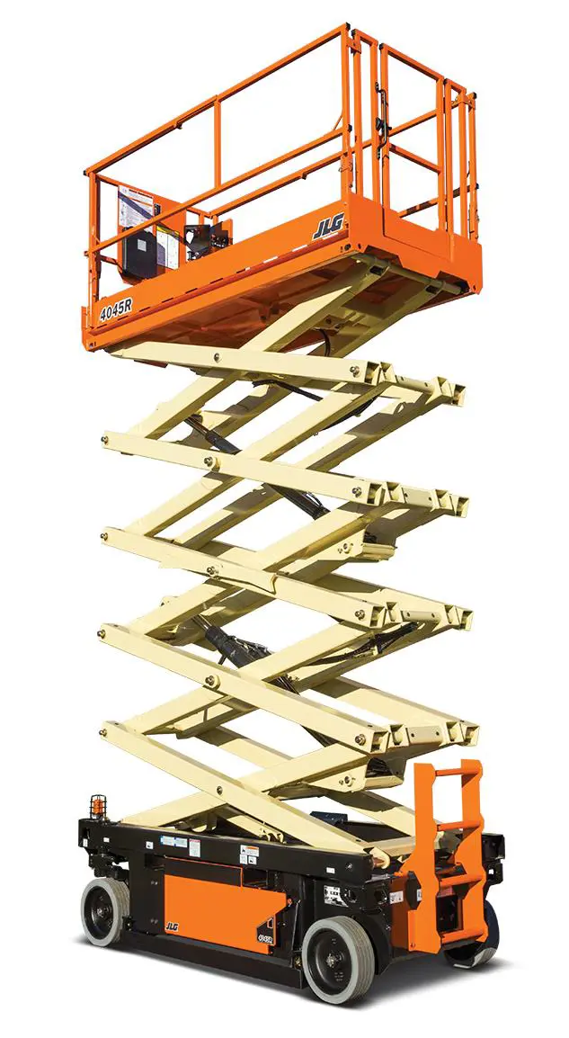 Electric scissor lift (battery, 2 WD), 14m