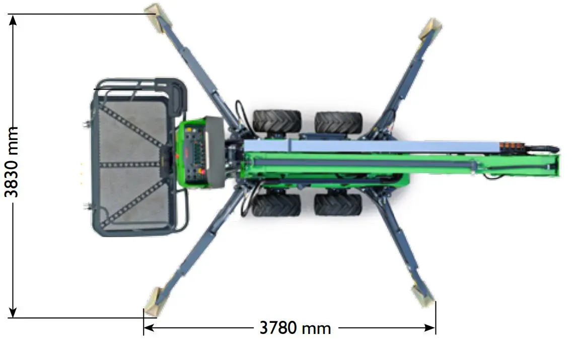 Spider work platforms, 16m