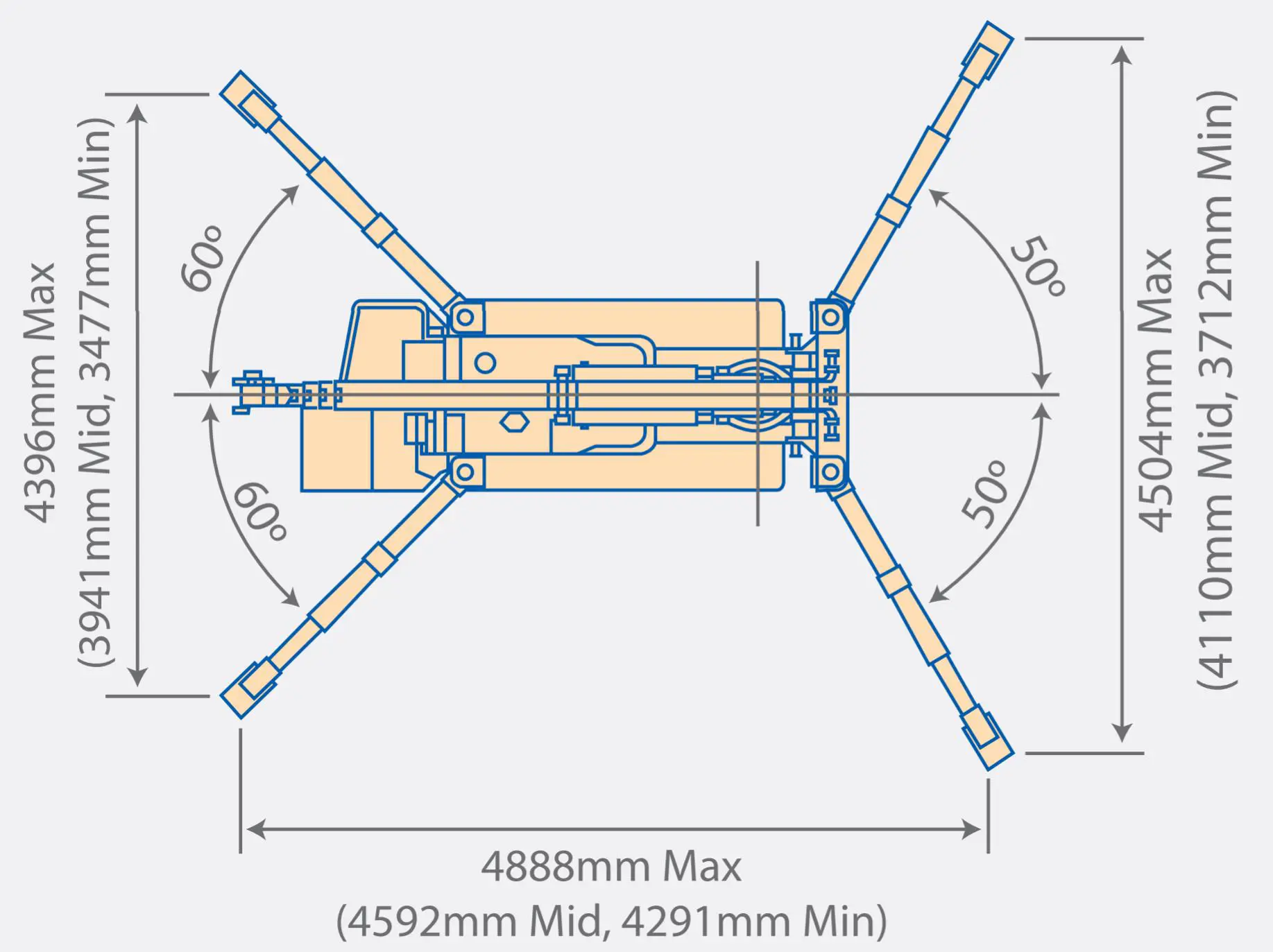 Spider minicrane, 12m, <2.8t