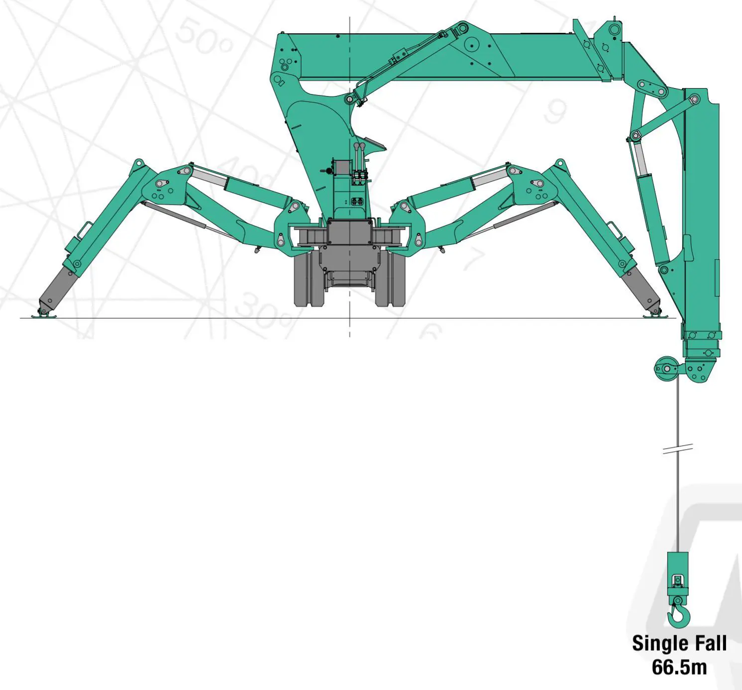 Spider minicrane, 10m, <1t