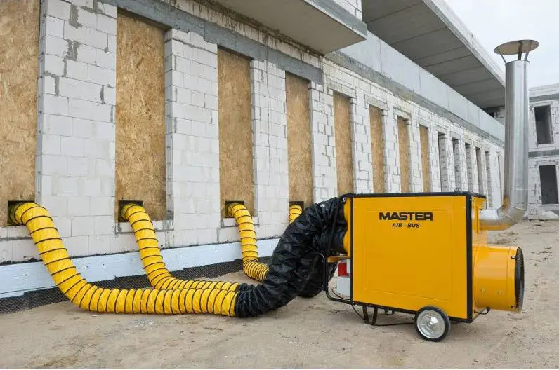 Indirect oil fired air heater, 140kW, 230V