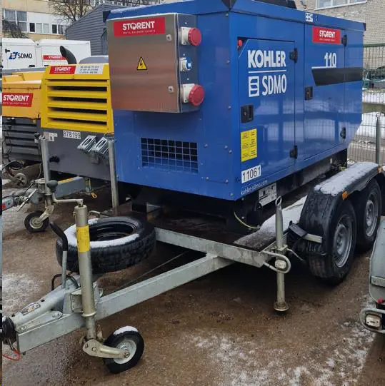 Generaattori, diesel - puoliperävaunu, 80 kW