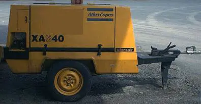 Diesel compressor 2,5m3/min, 7bar.