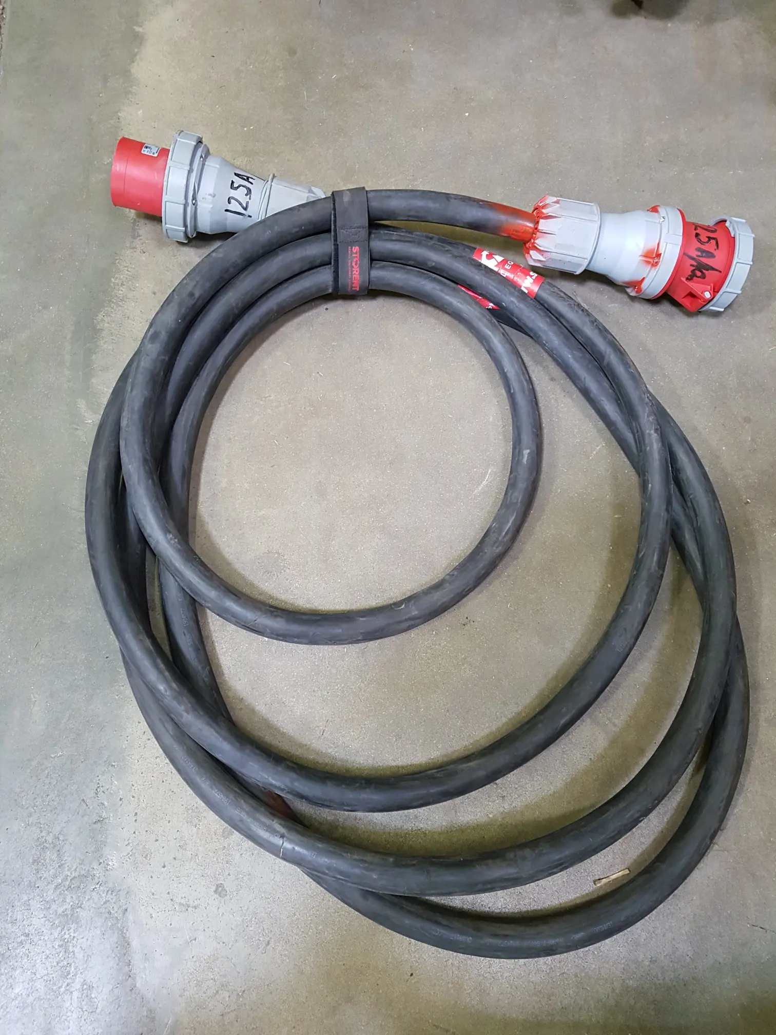 Prailginimo kabelis 125A, 3F, 10m