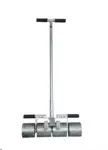 Roller for leveling linoleum and carpets