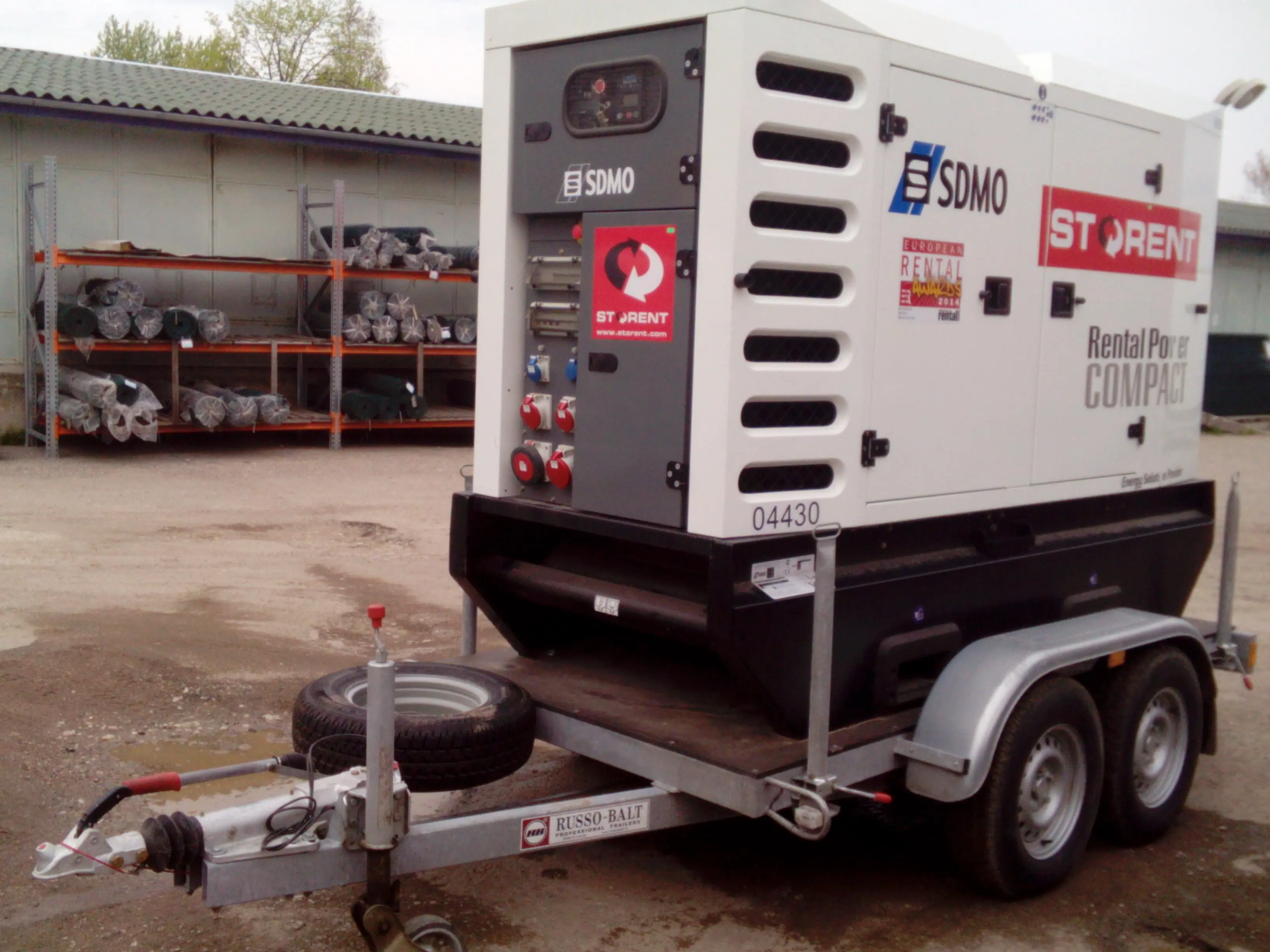 Dyzelinis generatorius, priekaba, 80kW, 24h
