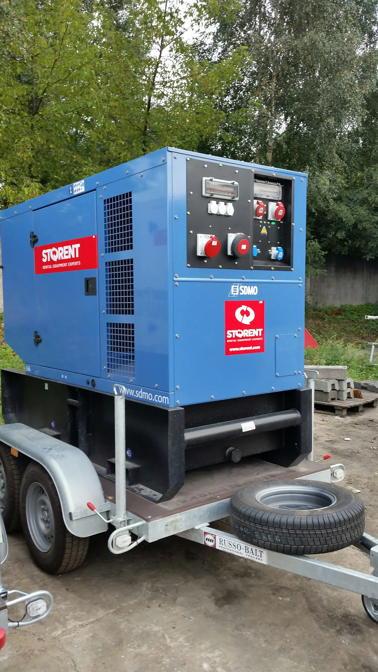 Dyzelinis generatorius priekaba,48kW, 24h