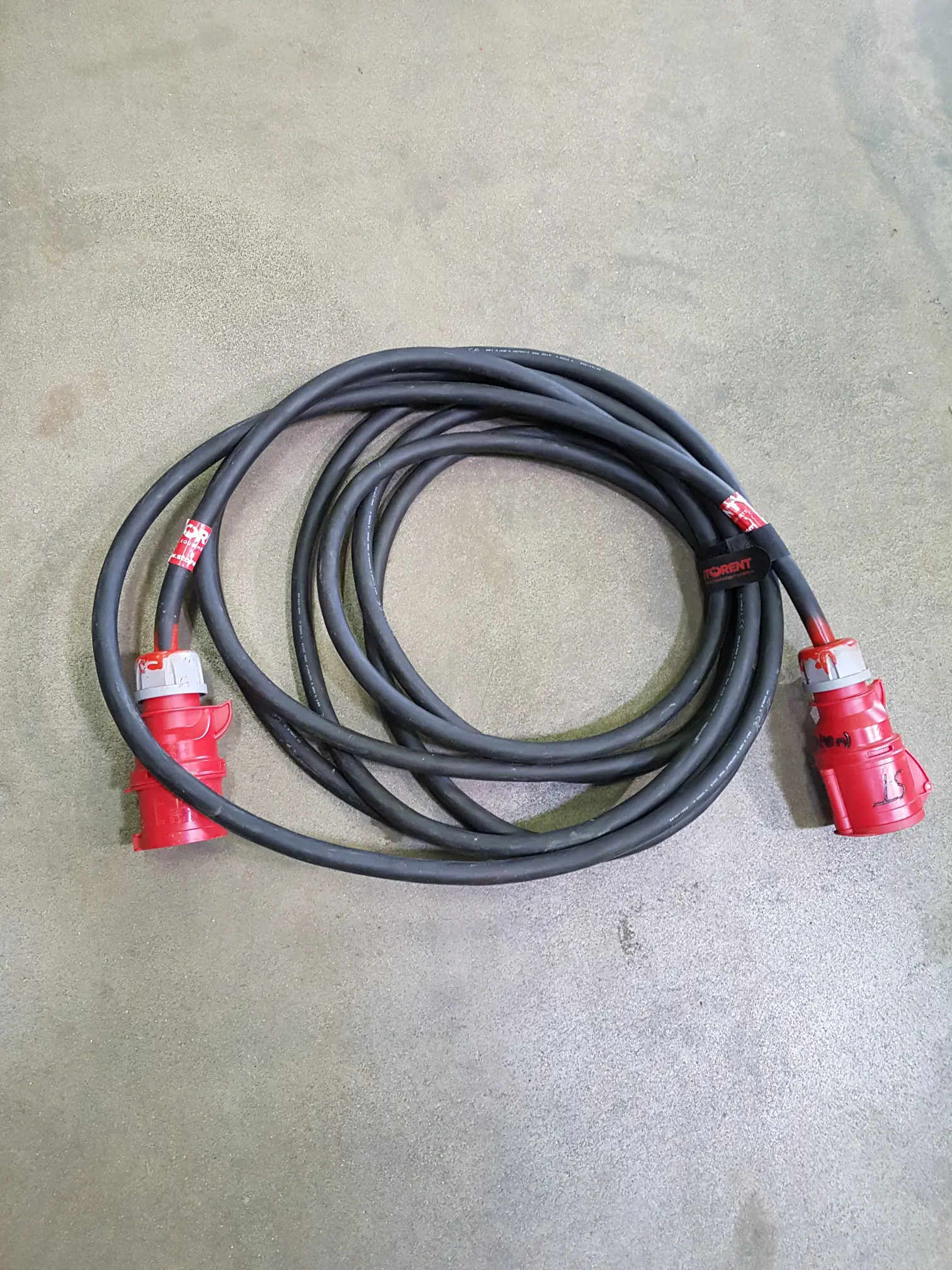 Prailginimo kabelis 32A, 3F, 10m