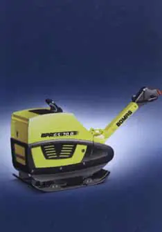 Plate compactor, 348 kg, diesel, reverse