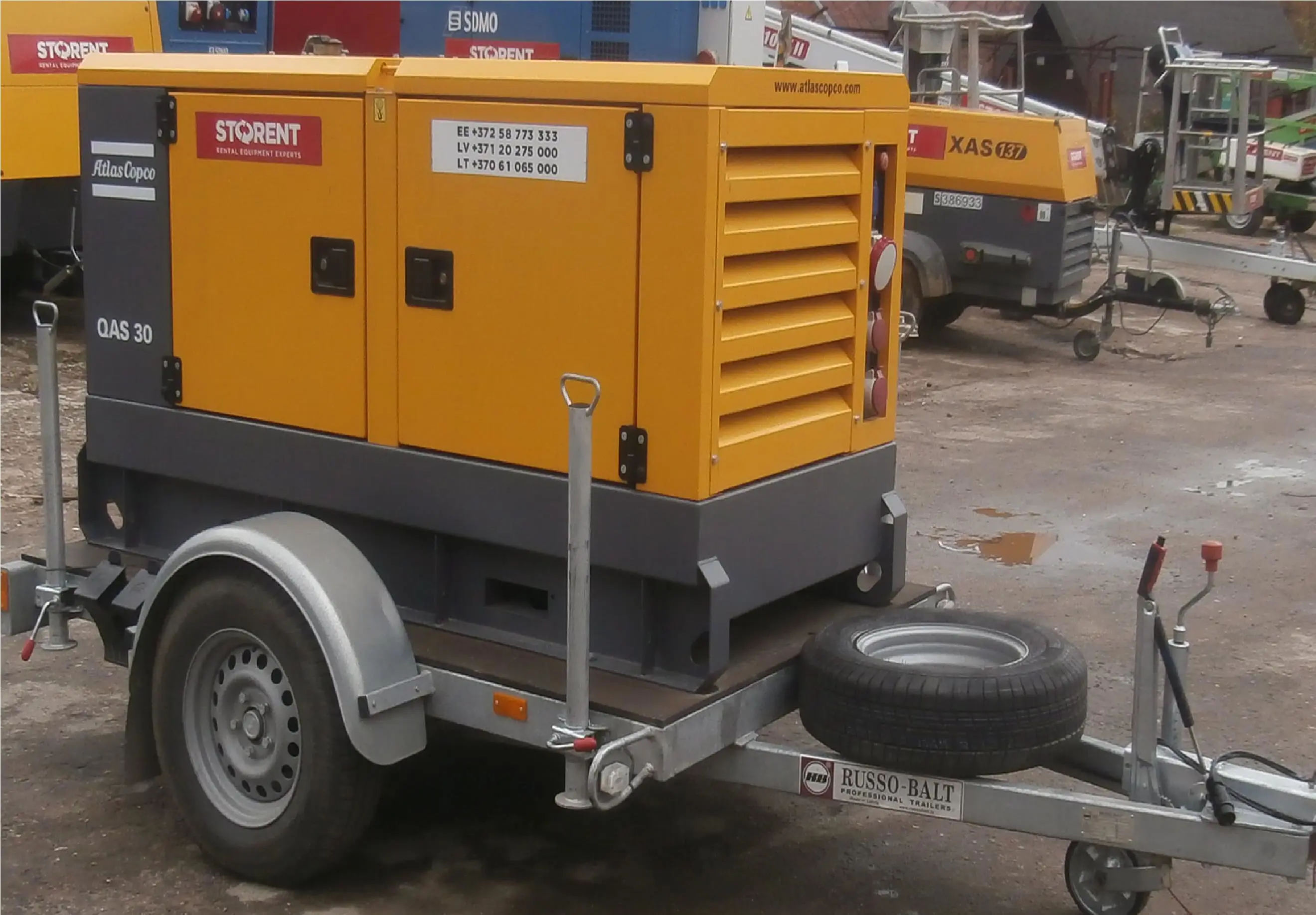 Generator, diesel - semitrailer, 24kW
