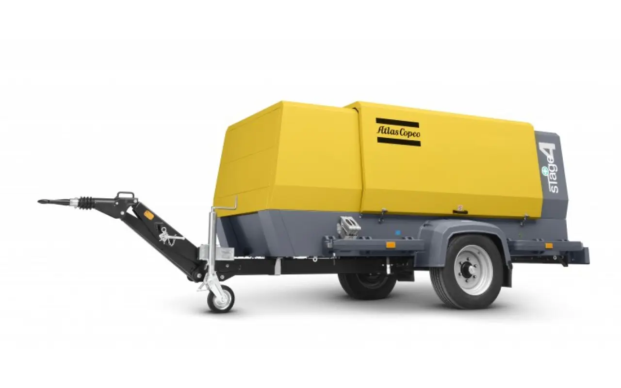 Priekabinis dyzelinis kompresorius, <17 m³/min, <14 bar