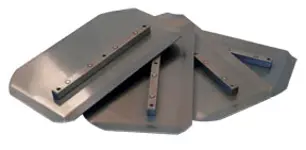 Lopetėlių komplektas betono glaistyklei, d=600 mm