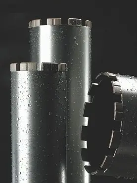 Cylindrical diamond drills, d=122 mm