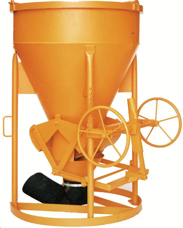 Betono padavimo piltuvas, 1000 l