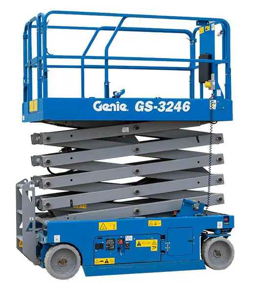 Savaeigis žirklinis keltuvas (akumuliatorinis, 2WD), h=12m