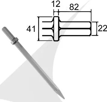 HEX 22x82 smailus kaltas