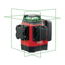 Green line multi-beam laser (complete with PMA20 stand, two B12-30; 2.6Ah and C4 charger, PMA90 magnetic wall mount and PMA32 laser receiver), 12V