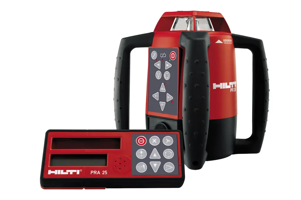 Laser leveller with stand and lat