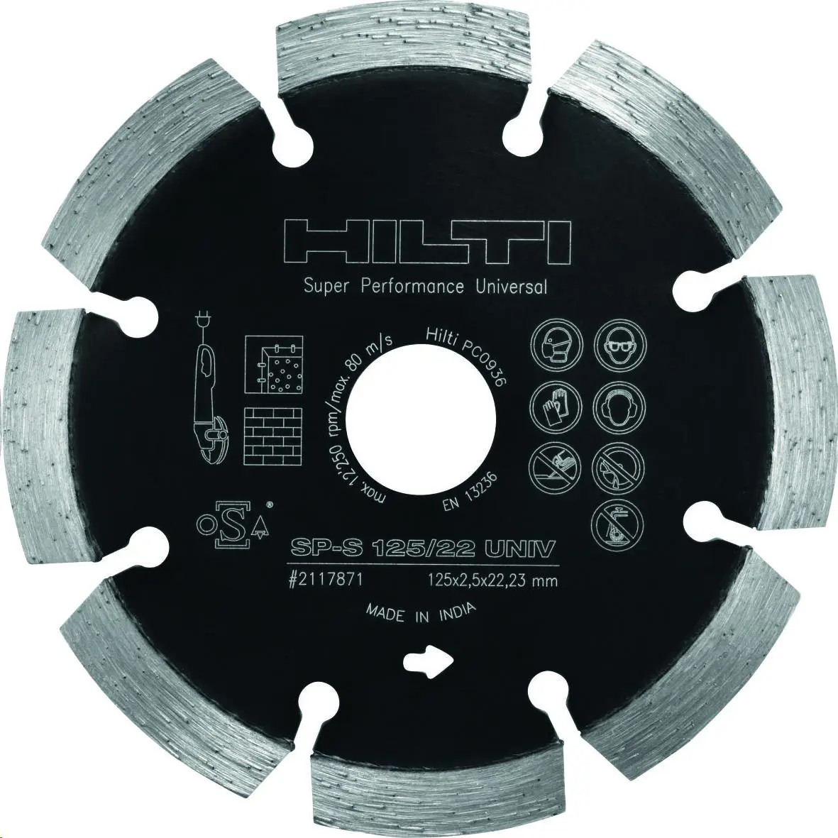 Dimanta disks, d=125, betonam [LV]
