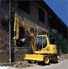 Ekskavatorius ratinis, <8,5t,